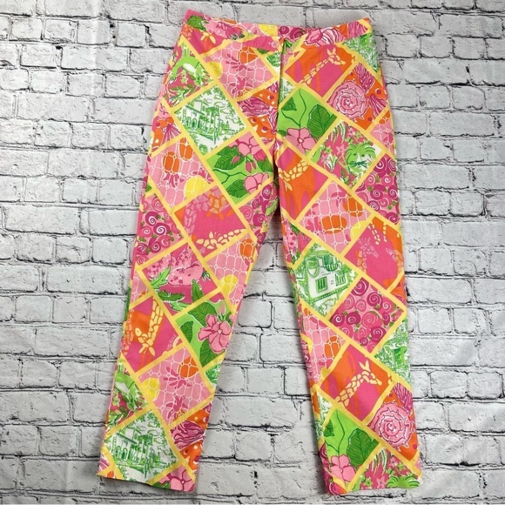 Lilly Pulitzer Surf and Patch Crop Pants 4